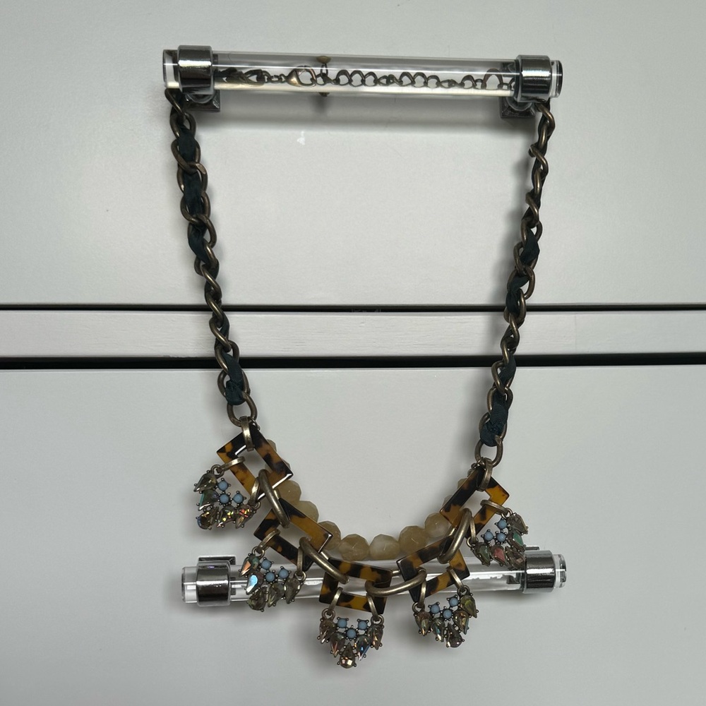 J Crew Gold and Blue Statement Necklace!